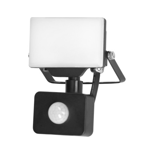 PORTO S LED 10W naświetlacz z PIR, 800lm, IP44, 4000K, aluminium + poliwęglan AD-NL-6462BLR4 ADVITI