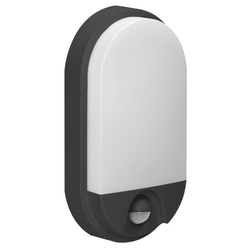 NEFRYT LED 10W, oprawa ogrodowa z czujnikiem ruchu, 800lm, IP54, 4000K, czarna AD-OP-6110BLPMR4 ADVITI