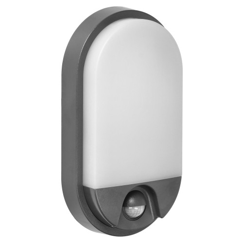 NEFRYT LED 10W, oprawa ogrodowa z czujnikiem ruchu, 800lm, IP54, 4000K, szara AD-OP-6110GLPMR4 ADVITI