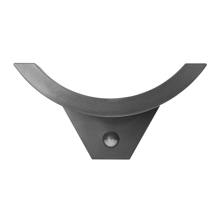 SPINEL LED 10W, oprawa ogrodowa z czujnikiem ruchu 140st, 800lm, IP54, 4000K, IK10, szara AD-OP-6119GLPMR4 ADVITI Kinkiet