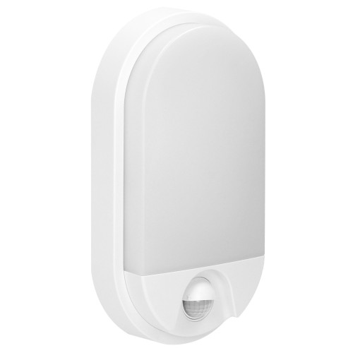 NEFRYT LED 15W, oprawa ogrodowa z czujnikiem ruchu, 1100lm, IP54, 4000K, biała AD-OP-6147WLPMR4 ADVITI Kinkiet