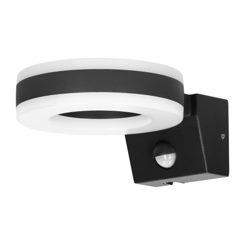 HOWLIT LED 20W, oprawa ogrodowa z czujnikiem ruchu, 1800lm, IP65, 4000K, czarna AD-OP-6205BLPMR4 ADVITI Kinkiet