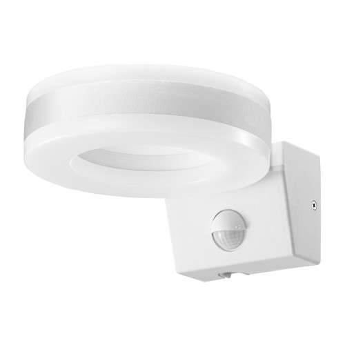 HOWLIT LED 20W, oprawa ogrodowa z czujnikiem ruchu, 1800lm, IP65, 4000K, biała AD-OP-6205WLPMR4 ADVITI Kinkiet