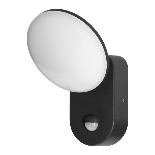 RIOLIT LED 15W, oprawa ogrodowa z czujnikiem ruchu, 1100lm, IP65, 4000K, czarna AD-OP-6206BLPMR4 ADVITI Kinkiet