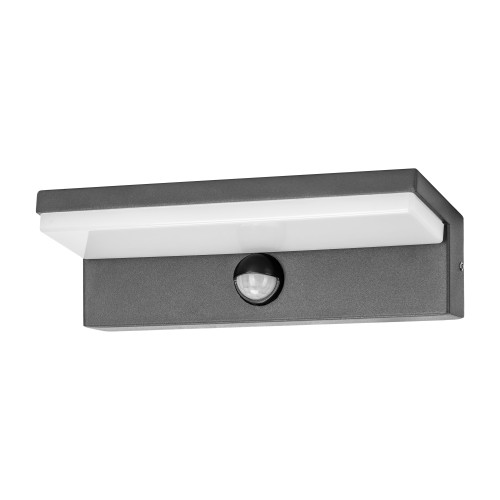 PACHIRA LED 9W, oprawa ogrodowa z czujnikiem PIR, 500lm, IP54, 4000K, czarna AD-OP-6576BLPMR4 ADVITI Kinkiet