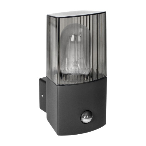 PEONIA oprawa ogrodowa z czujnikiem PIR, E27, max. 15W, IP54, czarna AD-OP-6581BE27PPR ADVITI Kinkiet