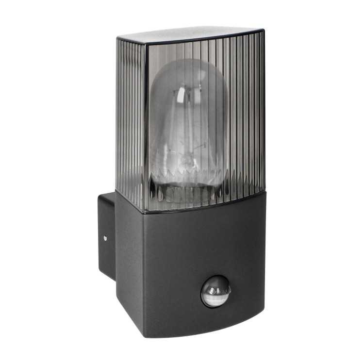 PEONIA oprawa ogrodowa z czujnikiem PIR, E27, max. 15W, IP54, czarna AD-OP-6581BE27PPR ADVITI Kinkiet