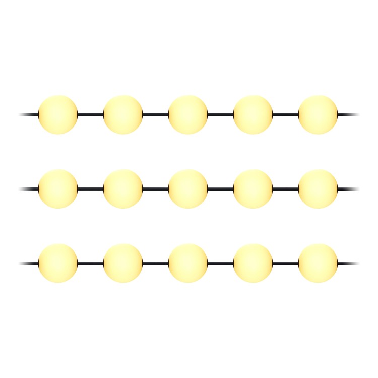 Girlanda oświetleniowa, 15 x 1W, 15 x 60lm, 2500K, 10,5m AD-GO-6559L2,5/10,5M ADVITI