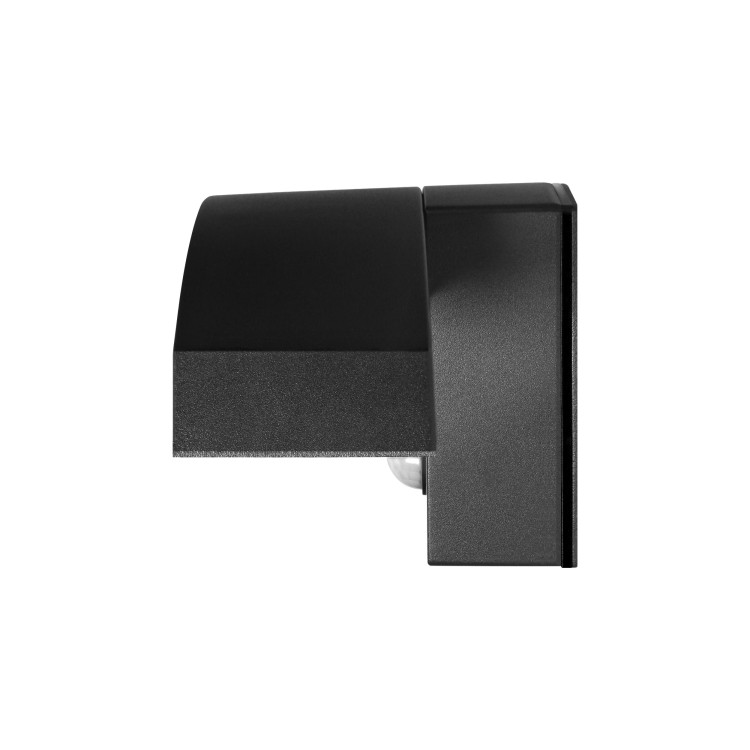 PILEA LED 9W, lampa ogrodowa z czujnikiem PIR, 700lm, IP54, 4000K, czarna AD-OP-6572BLPMR4 ADVITI Kinkiet