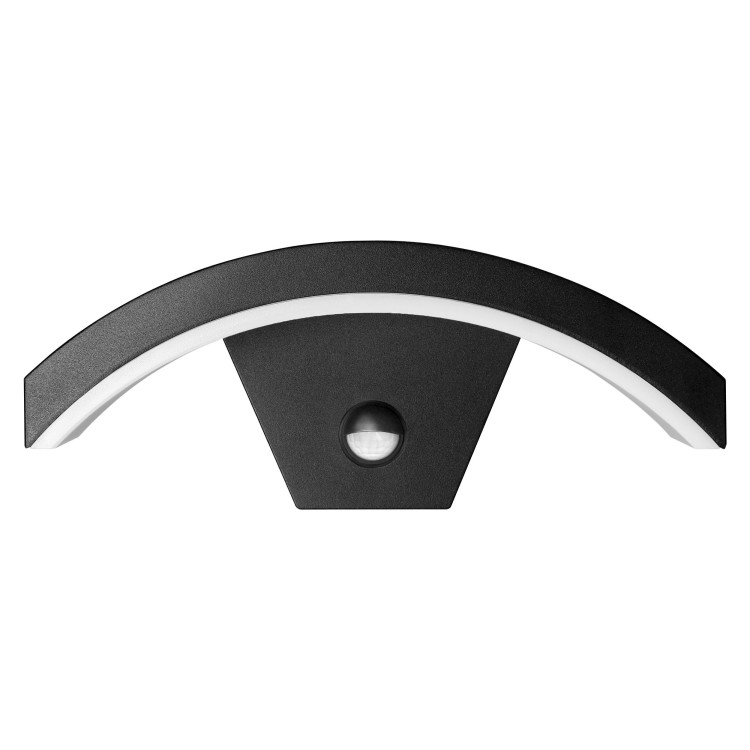 PILEA LED 9W, lampa ogrodowa z czujnikiem PIR, 700lm, IP54, 4000K, czarna AD-OP-6572BLPMR4 ADVITI Kinkiet