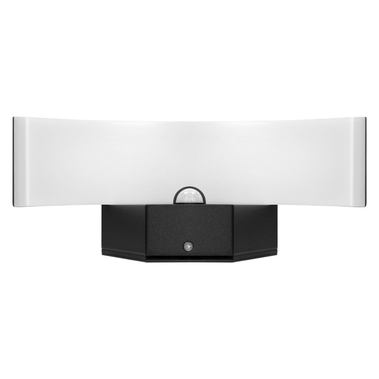PILEA LED 9W, lampa ogrodowa z czujnikiem PIR, 700lm, IP54, 4000K, czarna AD-OP-6572BLPMR4 ADVITI Kinkiet