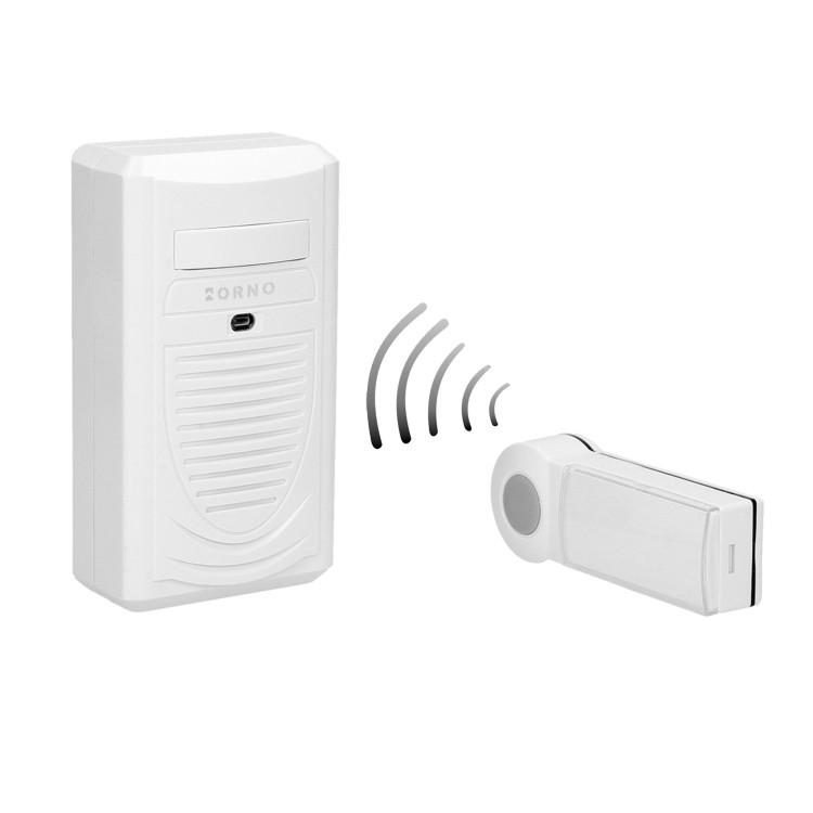 DISCO AC, dzwonek bezprzewodowy, sieciowy, learning system, 1 dźwięk, 80m OR-DB-KH-123 ORNO Home