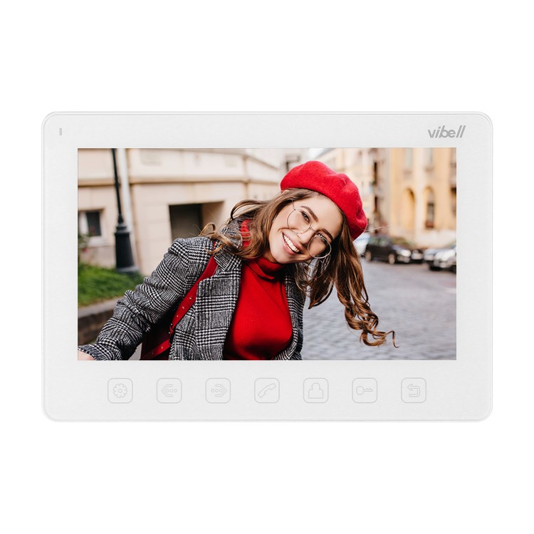 Wideo monitor bezsłuchawkowy, kolorowy, LCD 7” do zastosowania w systemach VIBELL, biały OR-VID-EX-1057MV/W ORNO Home