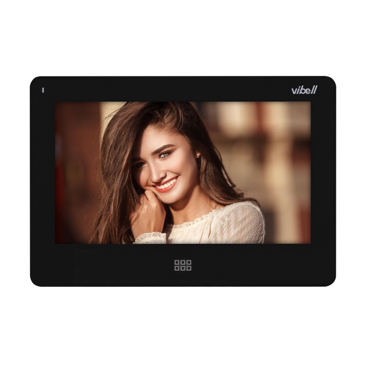 Wideo monitor bezsłuchawkowy, kolorowy, LCD 7”, dotykowy ekran, moduł pamięci, gniazdo na kartę SD, do zastosowania w systemach VIBELL, biały OR-VID-EX-1060PMV/B ORNO Home