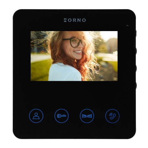 Wideo monitor bezsłuchawkowy, kolorowy, LCD 4,3", dotykowy panel, sterowanie bramą, do rozbudowy zestawu PACTO OR-VID-MB-1083MV/B ORNO Home