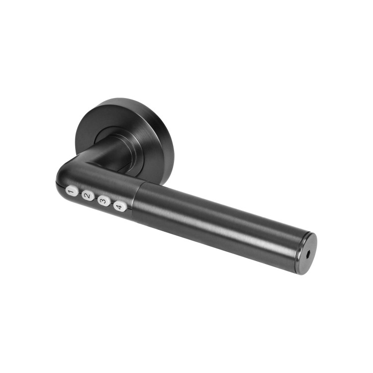 Klamka z zamkiem szyfrowym IP20 , Otwieranie na PIN i Bluetooth, czarny OR-ZS-850/B ORNO Home