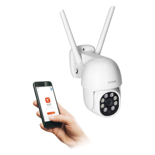 Kamera zewnętrzna obrotowa, 4MP, Wi-Fi, pamięć, detekcja ruchu, funkcja śledzenia, two-way talk, doświetlenie nocne OR-MT-BT-1812 ORNO Home