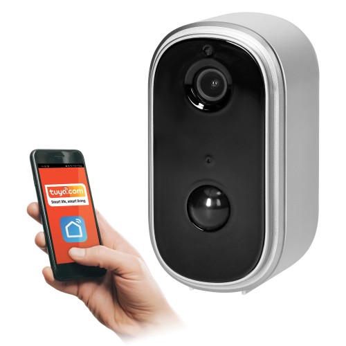 Bezprzewodowa zewnętrzna kamera IP z WiFi komunikacja ze smartfonem z aplikacją Tuya, IP65, interkom, pamięć OR-MT-ME-1809 ORNO Home