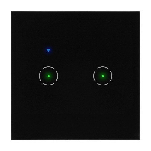 Włącznik podtynkowy podwójny Wi-Fi Tuya Smart Home, czarny OR-SH-17201/B ORNO Home