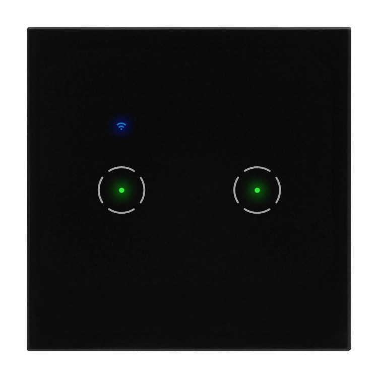 Włącznik podtynkowy podwójny Wi-Fi Tuya Smart Home, czarny OR-SH-17201/B ORNO Home