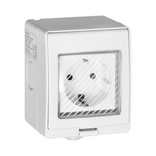 Gniazdo natynkowe IP55 Tuya Smart Wi-Fi, Schuko OR-SH-17405(GS) ORNO Home