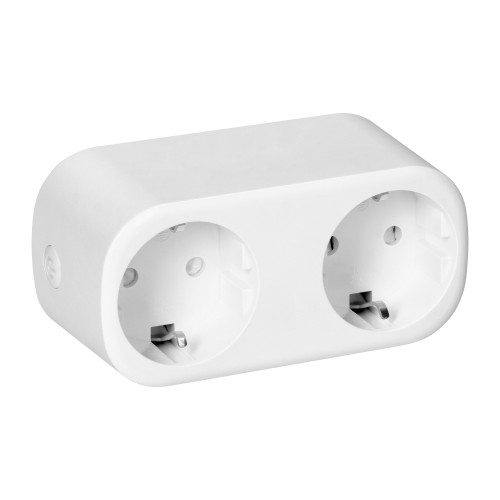 Rozgałęźnik bezprzewodowy podwójny Tuya Smart Wi-Fi, Schuko, biały OR-SH-17510(GS)/W ORNO Home