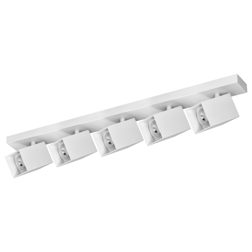 KUBAR SP 5, oprawa ścienno-sufitowa, GU10 max. 5x35W, IP20, biała AD-OP-6513WGU10 ADVITI