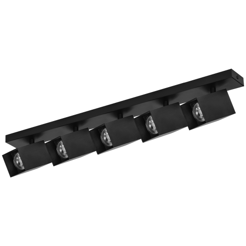 KUBAR SP 5, oprawa ścienno-sufitowa, GU10 max. 5x35W, IP20, czarna AD-OP-6513BGU10 ADVITI
