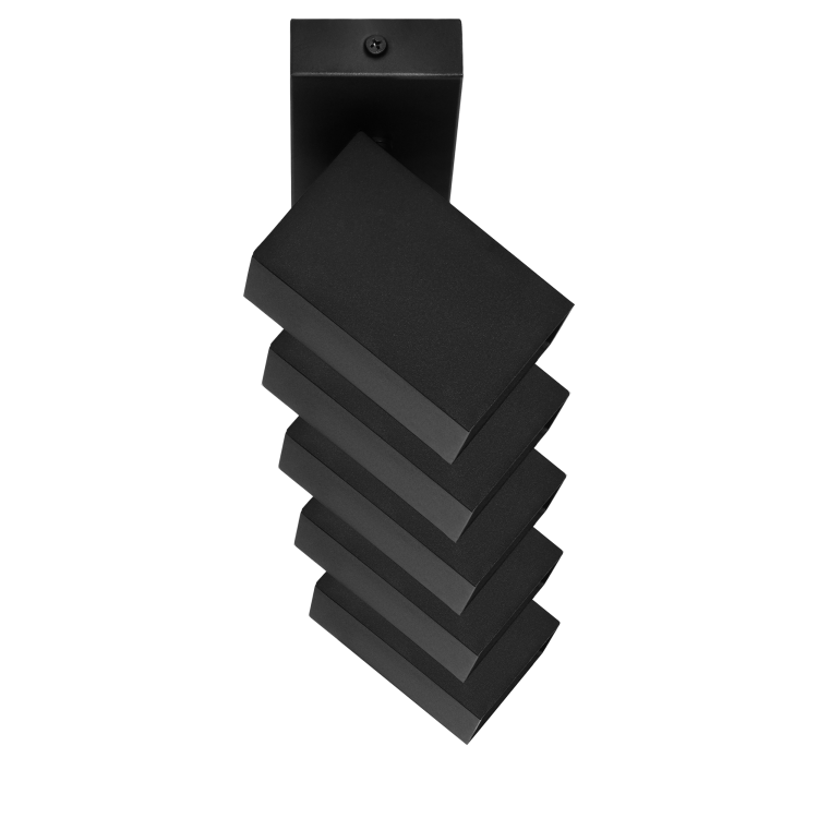 KUBAR SP 5, oprawa ścienno-sufitowa, GU10 max. 5x35W, IP20, czarna AD-OP-6513BGU10 ADVITI