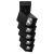 KUBAR SP 5, oprawa ścienno-sufitowa, GU10 max. 5x35W, IP20, czarna AD-OP-6513BGU10 ADVITI