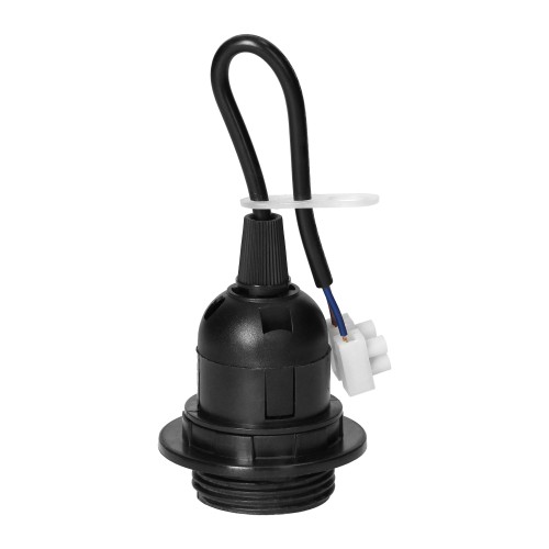 Oprawka remontowa E27 z kołnierzem, czarna LH/E27-27/B/PZ Virone