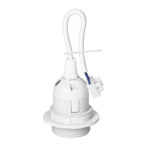 Oprawka remontowa E27 z kołnierzem, biała LH/E27-27/W/PZ Virone