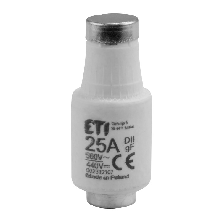Wkładka topikowa DII gF 500V/25A 2 szt. FLI-01(DII)/25/2 Virone