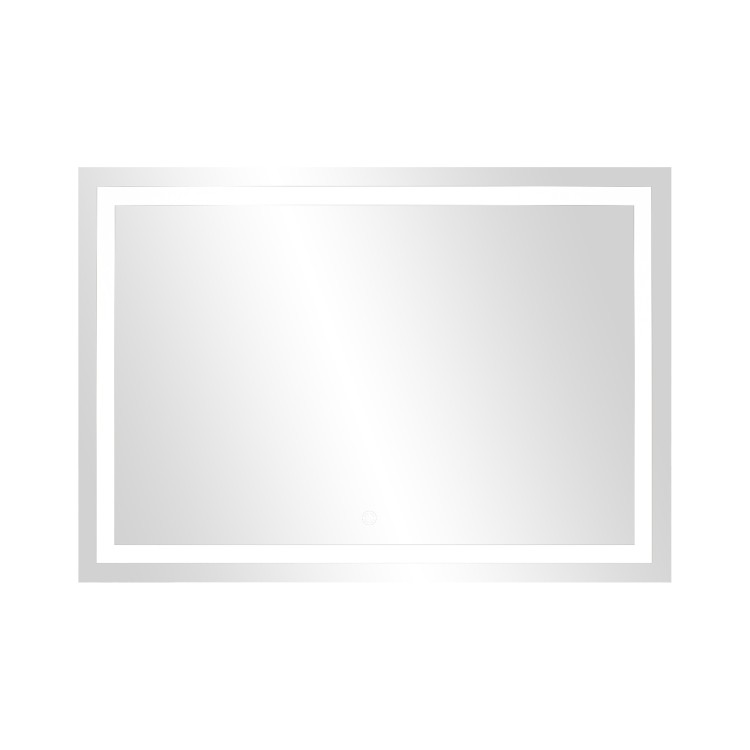 Lustro LED prostokątne 60x50 cm, montaż poziom, z wbudowanym wyłącznikiem, z marginesem, 4000K ML-11/4 Virone