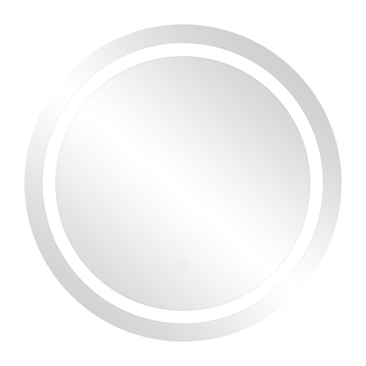 Lustro LED okrągłe fi 60 cm, z wbudowanym wyłącznikiem, z marginesem, 4000K ML-12/4 Virone