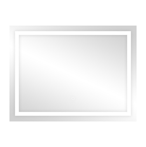 Lustro LED prostokątne 80x60 cm, montaż poziom, z wbudowanym wyłącznikiem, z marginesem, 4000K ML-2/4 Virone