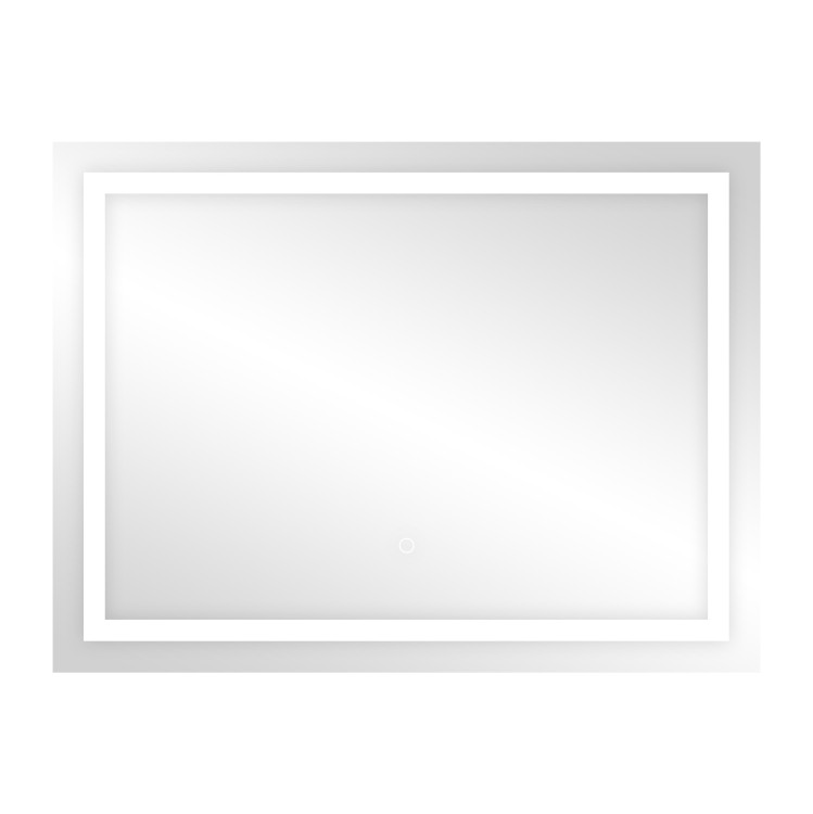 Lustro LED prostokątne 80x60 cm, montaż poziom, z wbudowanym wyłącznikiem, z marginesem, 4000K ML-2/4 Virone