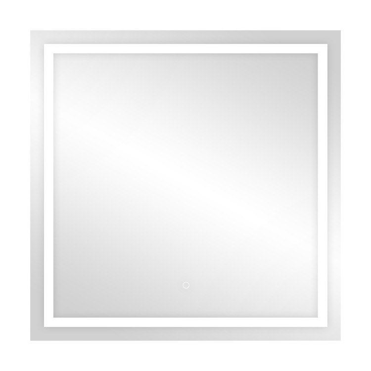 Lustro LED kwadratowe 80x80 cm, z wbudowanym wyłącznikiem, z marginesem, 4000K ML-7/4 Virone