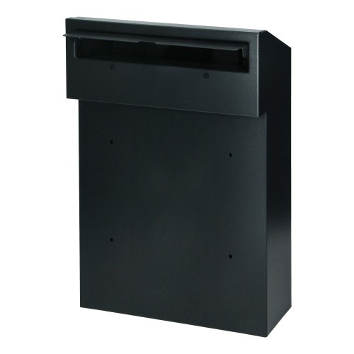 Skrzynka na listy przelotowa FIJI, z zamkiem bębenkowym, antracyt MB-5/A Virone