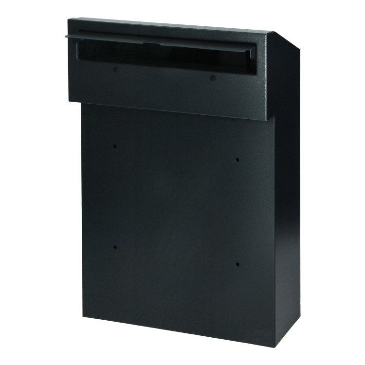 Skrzynka na listy przelotowa FIJI, z zamkiem bębenkowym, antracyt MB-5/A Virone