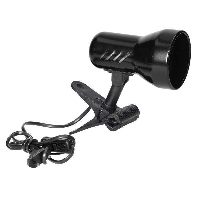 Dalla, lampa biurkowa z klipsem, 40W, E27, stal + tworzywo, czarna DL-10/B Virone