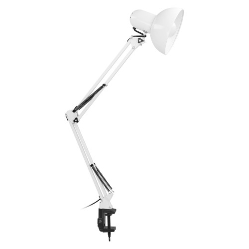 DEON, lampa biurkowa przykręcana, 60W, E27, stalowa, biała DL-14/W Virone