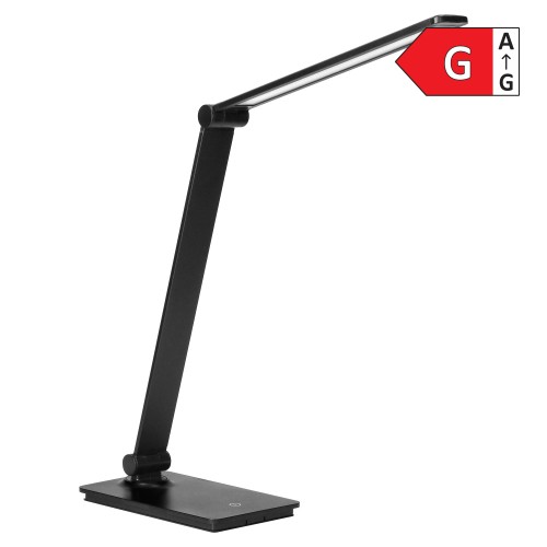 HANA LED, lampka biurkowa, 5W, 240lm, 4000K, funkcja ściemniania, czarna DL-16/B Virone