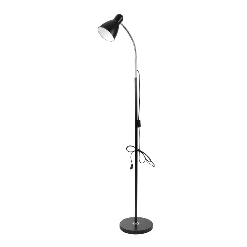 Lampa stojąca podłogowa LAR, max 20W E27, 155 cm, czarna LS-1/B Virone