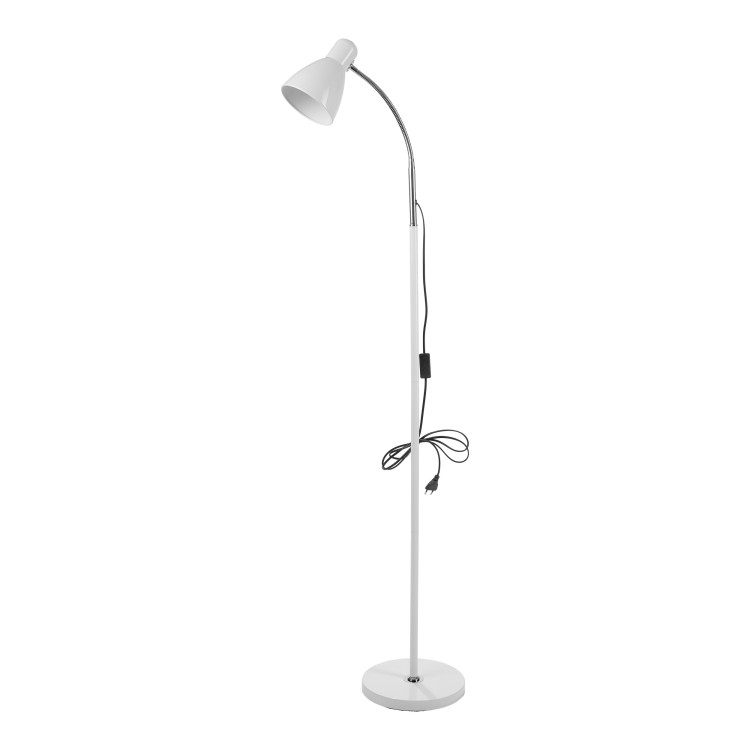 Lampa stojąca podłogowa LAR, max 20W E27, 155 cm, biała LS-1/W Virone