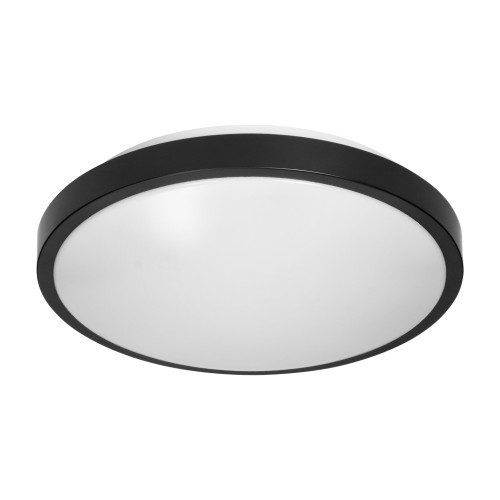 SELENE plafon, 2xE27, 2x60W, klosz matowy - polistyren, IP54, czarny CL/2XE27-10/B Virone