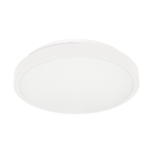 SELENE plafon, 2xE27 z mikrofalowym czujnikiem ruchu, 2x60W, klosz matowy - polistyren, IP54, biały CL/2XE27-10MV/W Virone