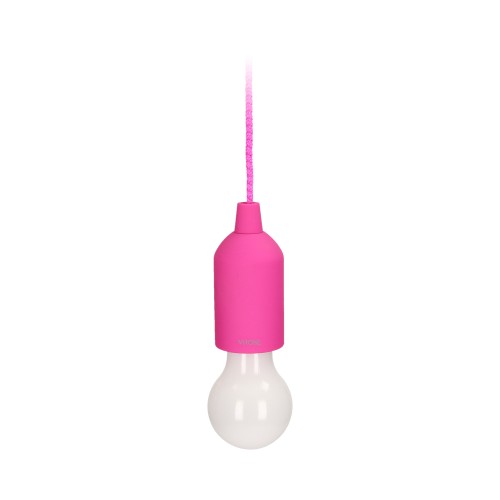 Bateryjna lampka nocna na sznurku 1W LED, 3 x AAA, różowa LA-5/P Virone