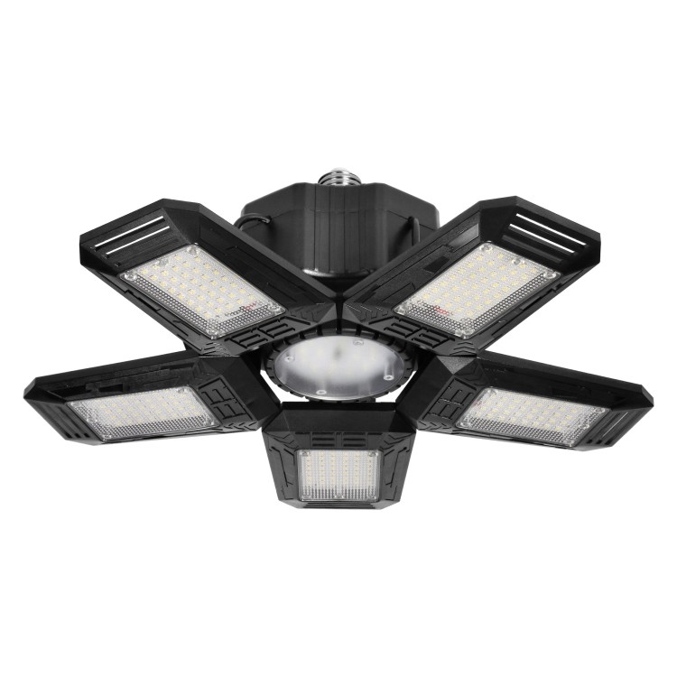 RIGEL LED, lampa warsztatowa składana 5-skrzydłowa, E27, 55W, 6500K, 4950lm WL-10 Virone
