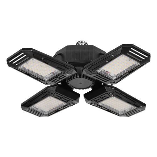 SYRIUSZ LED lampa warsztatowa składana 4-skrzydłowa, E27, 72W, 4000K, 6480lm WL-14 Virone